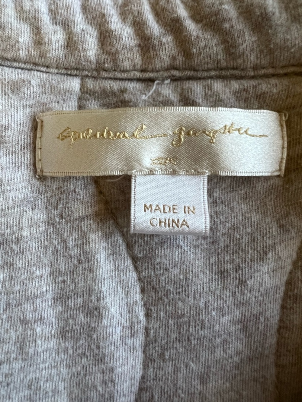 SPIRITUAL GANGSTER Wave Quilted Jacket‎ Shacket Beige Oatmeal Sz XS/S Yoga Cozy - Picture 2 of 10